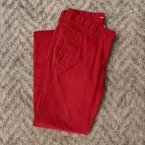 Red Khakis From Gap